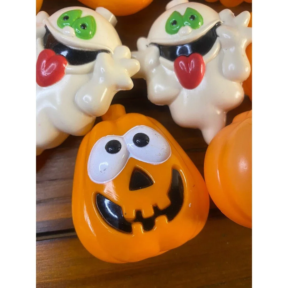 19 Halloween Blow Mold Light Strand Covers Silly Ghost 2 Styles Of Pumpkins